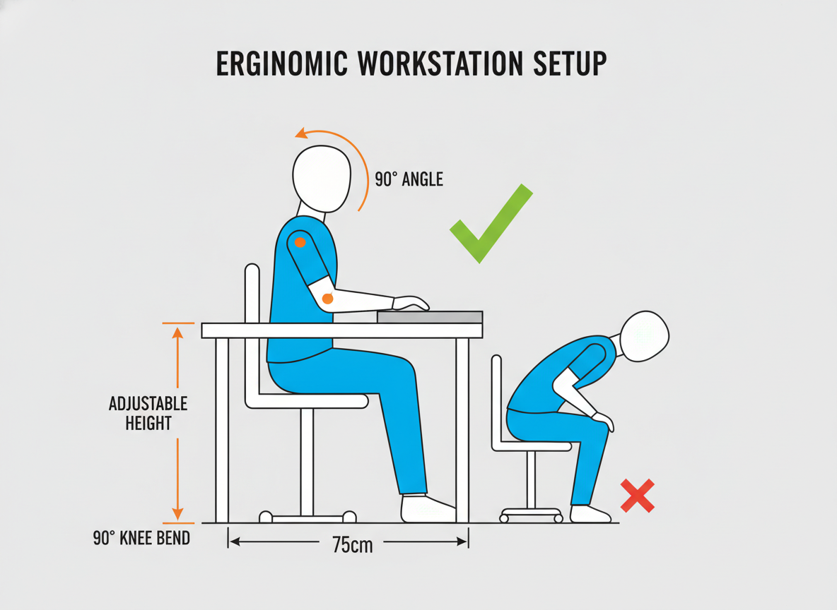 Ergonomic Chair Adjustment Guide: Matching the Standard Office Desk Height in Kenya